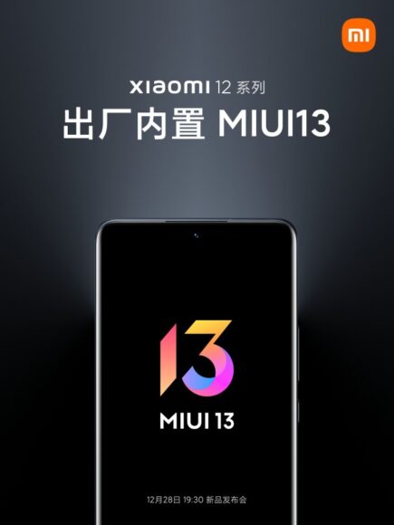 Xiaomi 12 con MIUI 13