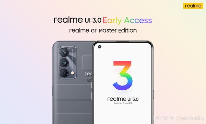 Realme GT Master Edition Realme UI 3.0 Beta con Android 12
