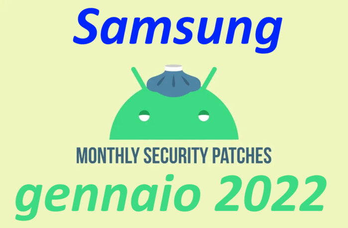 Samsung bollettino patch sicurezza Android gennaio 2022