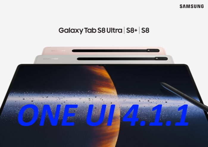 Galaxy TAB S8 aggiornamento ONE UI 4.1.1 iniziato