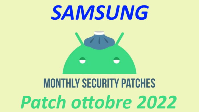 Samsung Patch sicurezza Android ottobre 2022