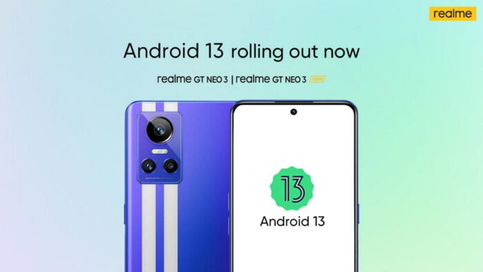 Realme GT Neo 3 aggiornamento Android 13