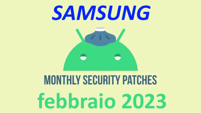Patch sicurezza Android febbraio 2023 Samsung